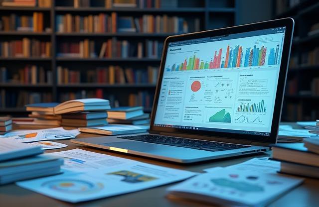 Image representing a library of digital marketing knowledge